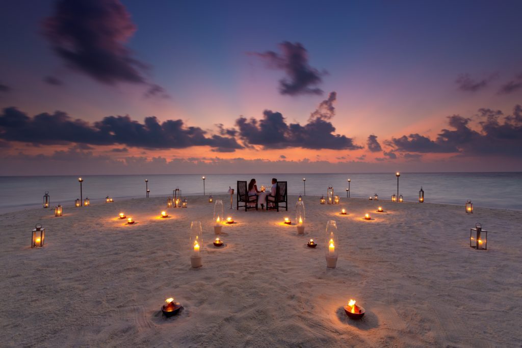 Baros Maldives Sandbank Dinner